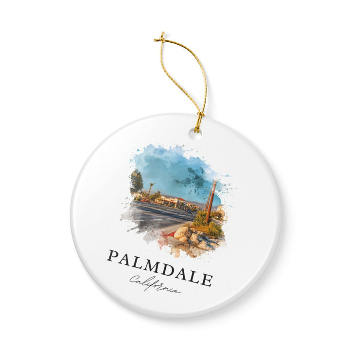 Palmdale California Ornament: Unique Palmdale Souvenir, Palmdale California Xmas Decor, and Authentic Palmdale Gift