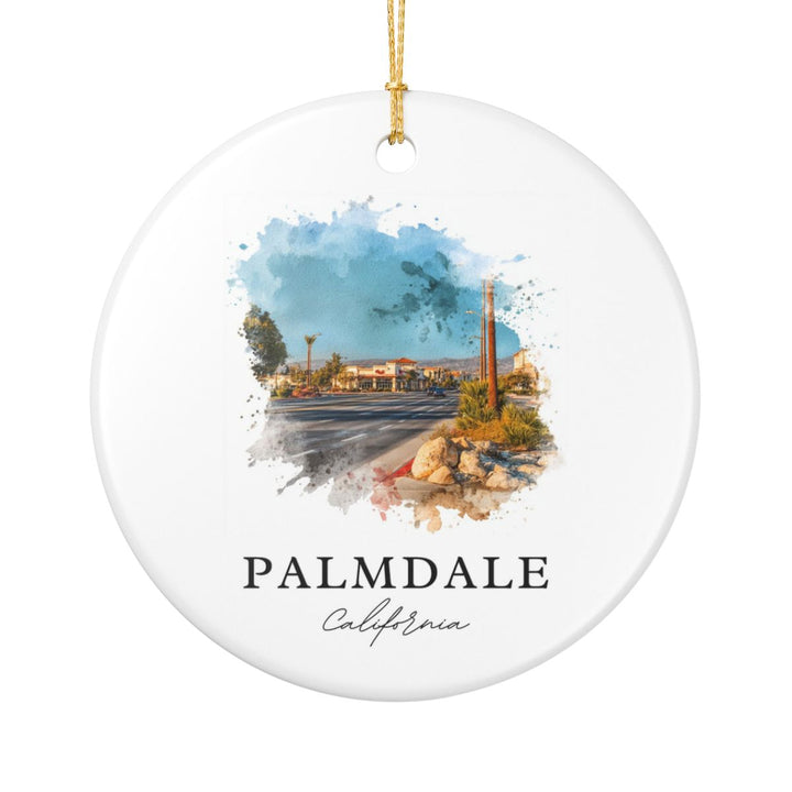 Palmdale California Ornament: Unique Palmdale Souvenir, Palmdale California Xmas Decor, and Authentic Palmdale Gift