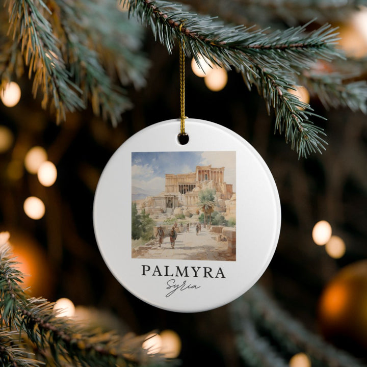 Palmyra Syria Ornament: Unique Palmyra Syria Souvenir, Palmyra Syria Xmas Decor, and Authentic Palmyra Syria Gift