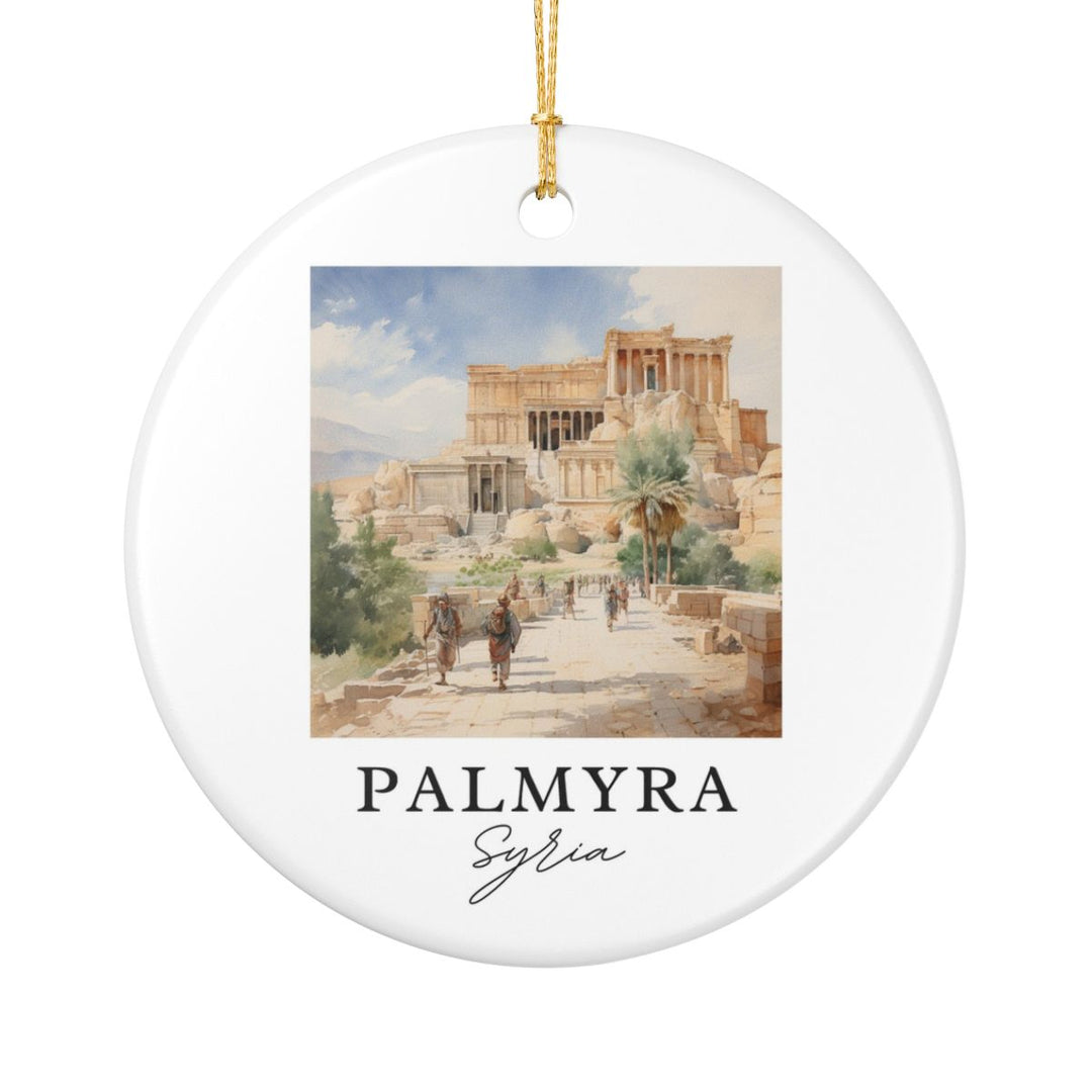 Palmyra Syria Ornament: Unique Palmyra Syria Souvenir, Palmyra Syria Xmas Decor, and Authentic Palmyra Syria Gift