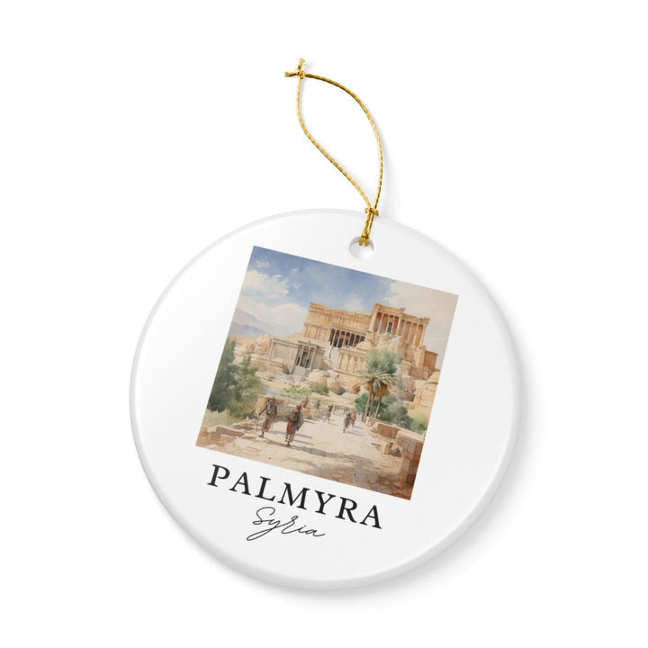 Palmyra Syria Ornament: Unique Palmyra Syria Souvenir, Palmyra Syria Xmas Decor, and Authentic Palmyra Syria Gift