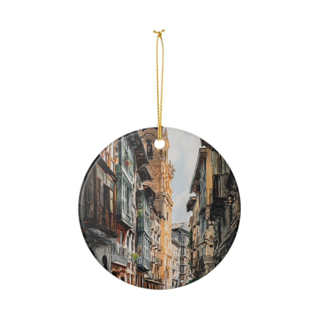 Pamplona Ornament: Unique Pamplona Souvenir, Pamplona Xmas Decor, and Authentic Pamplona Gift
