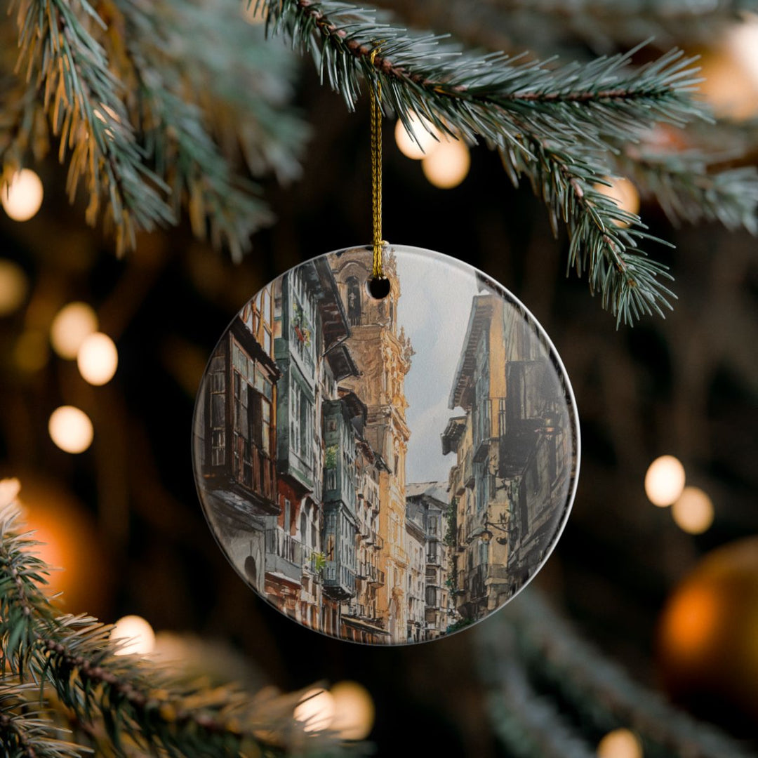 Pamplona Ornament: Unique Pamplona Souvenir, Pamplona Xmas Decor, and Authentic Pamplona Gift