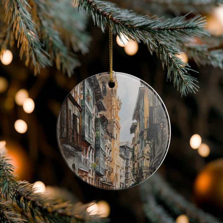 Pamplona Ornament: Unique Pamplona Souvenir, Pamplona Xmas Decor, and Authentic Pamplona Gift