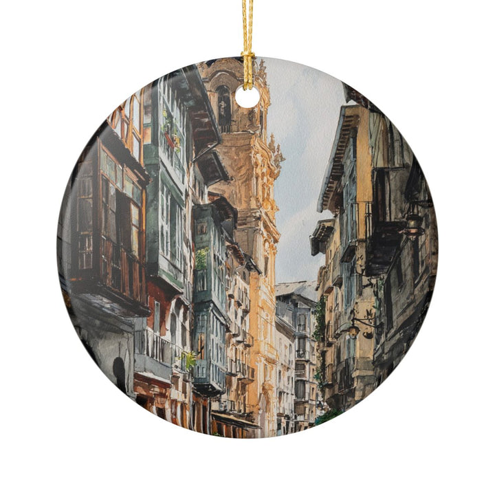 Pamplona Ornament: Unique Pamplona Souvenir, Pamplona Xmas Decor, and Authentic Pamplona Gift