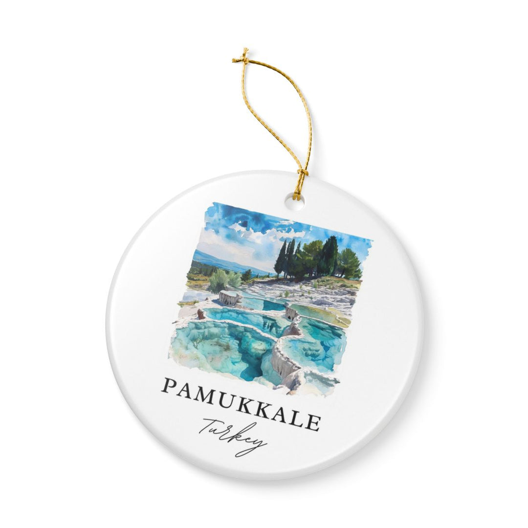 Pamukkale Turkey Ornament: Unique Pamukkale Souvenir, Pamukkale Turkey Xmas Decor, and Authentic Pamukkale Gift