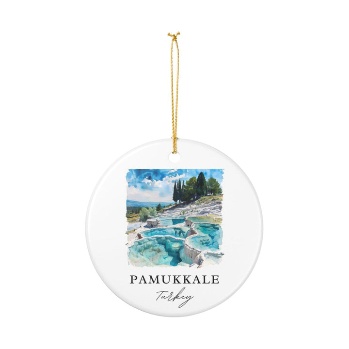 Pamukkale Turkey Ornament: Unique Pamukkale Souvenir, Pamukkale Turkey Xmas Decor, and Authentic Pamukkale Gift