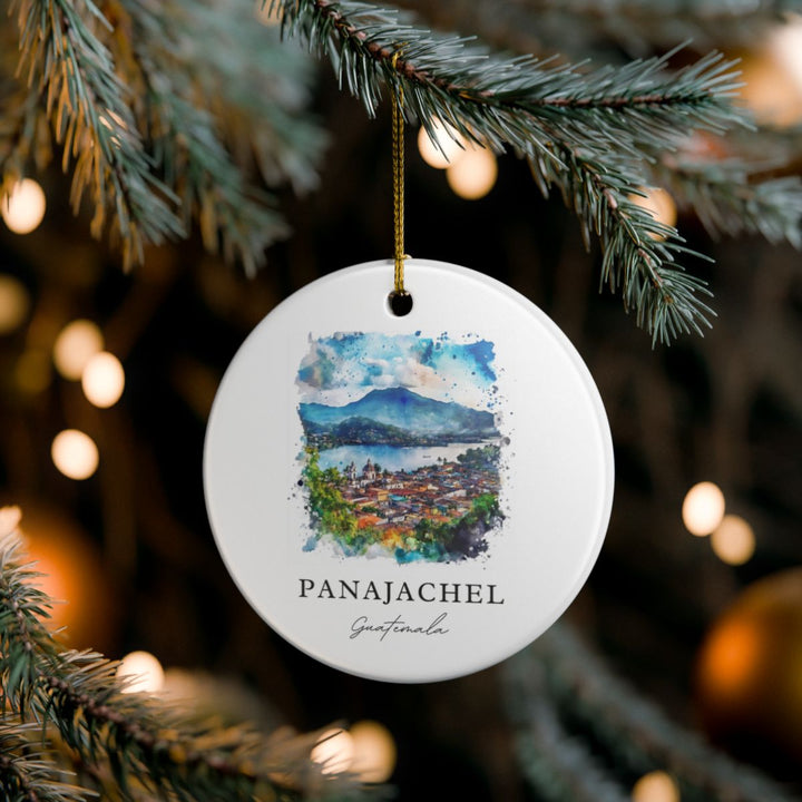 Panajachel Guatemala Ornament: Unique Panajachel Guatemala Souvenir, Panajachel Guatemala Xmas Decor, and Authentic Panajachel Guatemala Gift