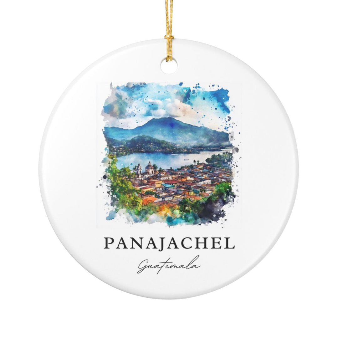 Panajachel Guatemala Ornament: Unique Panajachel Guatemala Souvenir, Panajachel Guatemala Xmas Decor, and Authentic Panajachel Guatemala Gift