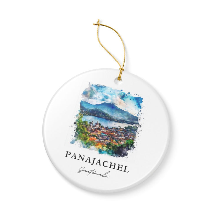 Panajachel Guatemala Ornament: Unique Panajachel Guatemala Souvenir, Panajachel Guatemala Xmas Decor, and Authentic Panajachel Guatemala Gift