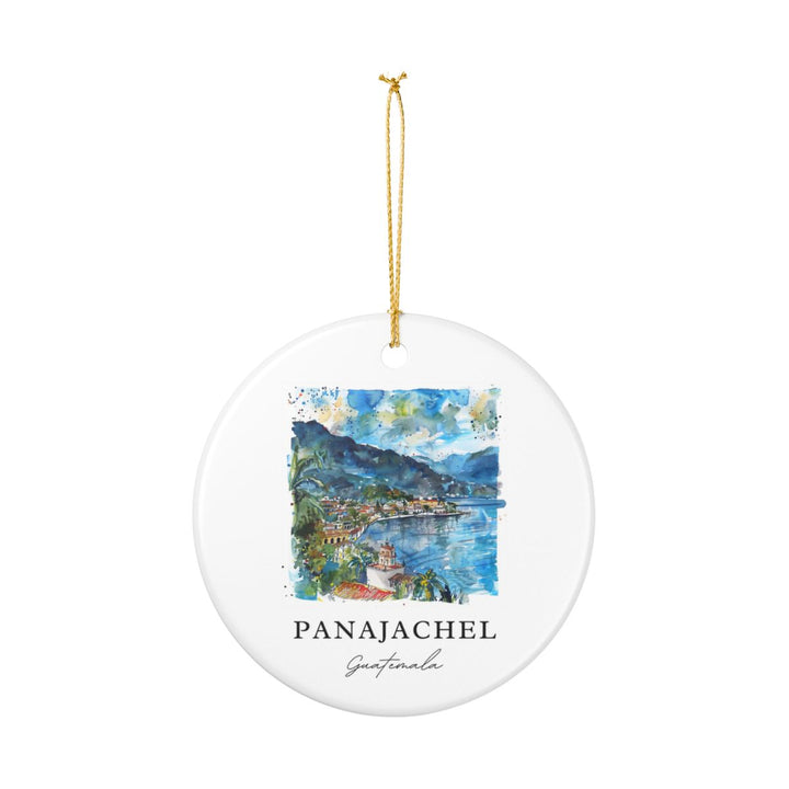 Panajchel Guatemala Ornament: Unique Panajchel Guatemala Souvenir, Panajchel Guatemala Xmas Decor, and Authentic Panajchel Guatemala Gift