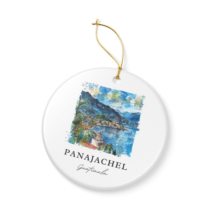 Panajchel Guatemala Ornament: Unique Panajchel Guatemala Souvenir, Panajchel Guatemala Xmas Decor, and Authentic Panajchel Guatemala Gift