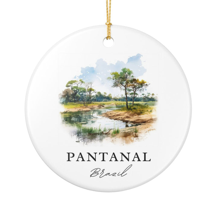 Pantanal Brazil Ornament: Unique Pantanal Souvenir, Pantanal Brazil Xmas Decor, and Authentic Pantanal Gift