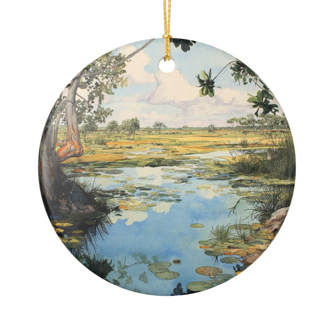 Pantanal Brazil Ornament: Unique Pantanal Souvenir, Pantanal Brazil Xmas Decor, and Authentic Pantanal Gift