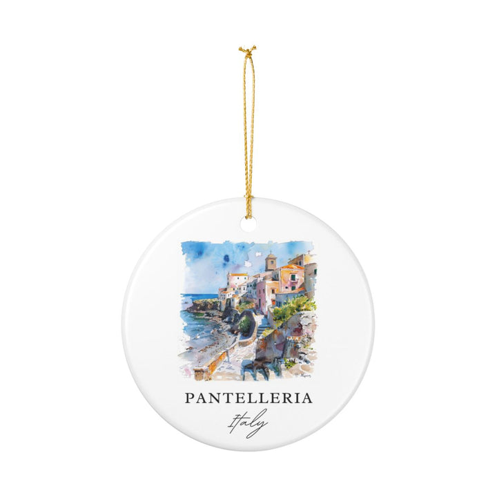 Pantelleria Italy Ornament: Unique Pantelleria Souvenir, Pantelleria Italy Xmas Decor, and Authentic Pantelleria Gift