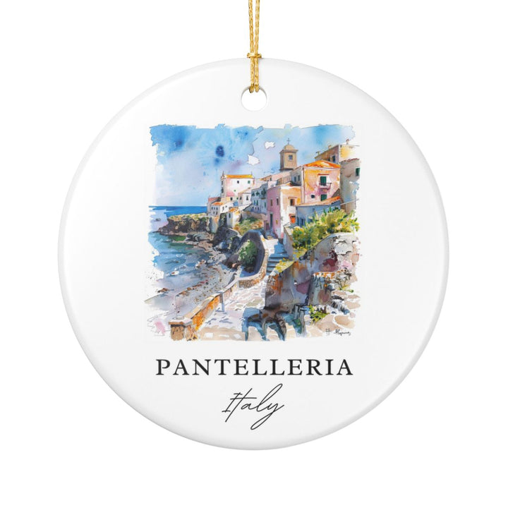 Pantelleria Italy Ornament: Unique Pantelleria Souvenir, Pantelleria Italy Xmas Decor, and Authentic Pantelleria Gift