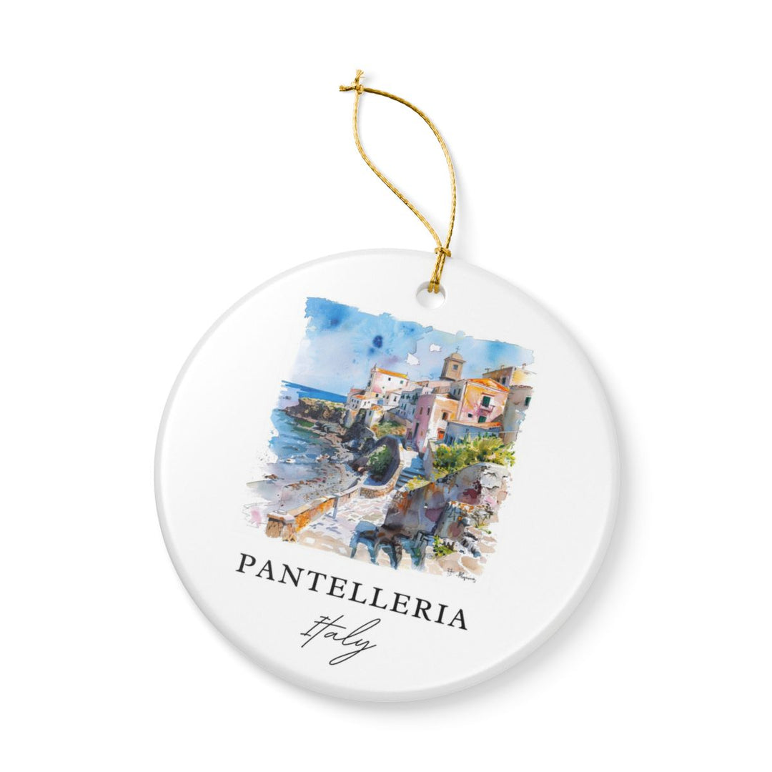Pantelleria Italy Ornament: Unique Pantelleria Souvenir, Pantelleria Italy Xmas Decor, and Authentic Pantelleria Gift