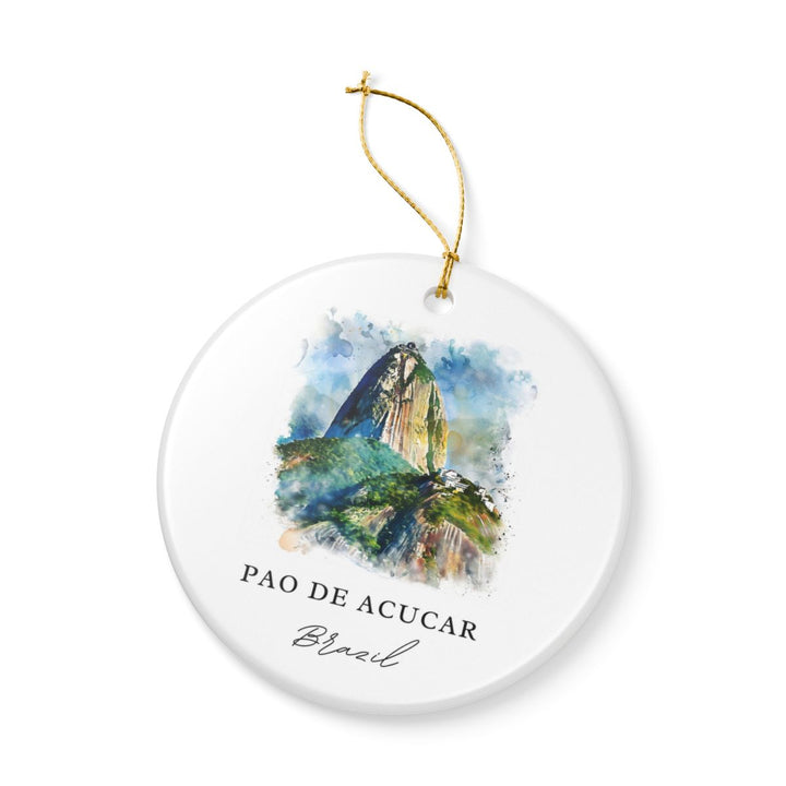 Pao de Acucar Brazil Ornament: Unique Pao de Acucar Souvenir, Pao de Acucar Brazil Xmas Decor, and Authentic Pao de Acucar Gift