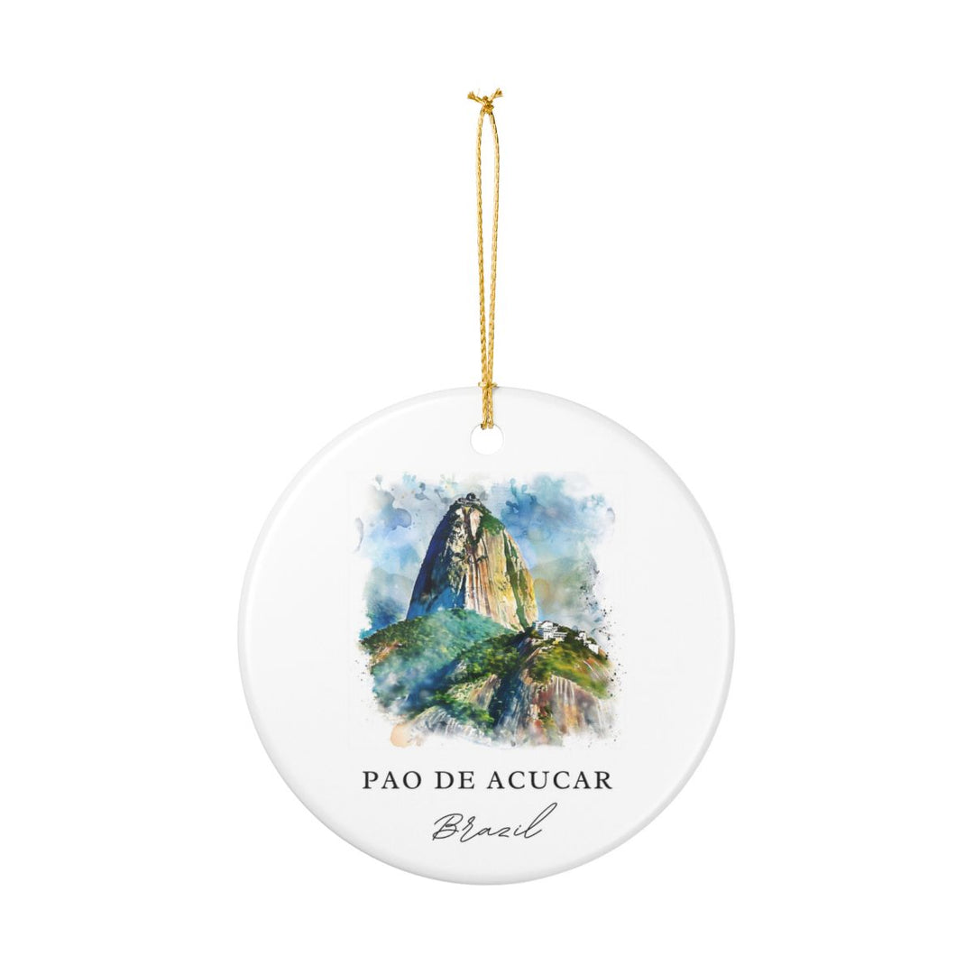 Pao de Acucar Brazil Ornament: Unique Pao de Acucar Souvenir, Pao de Acucar Brazil Xmas Decor, and Authentic Pao de Acucar Gift