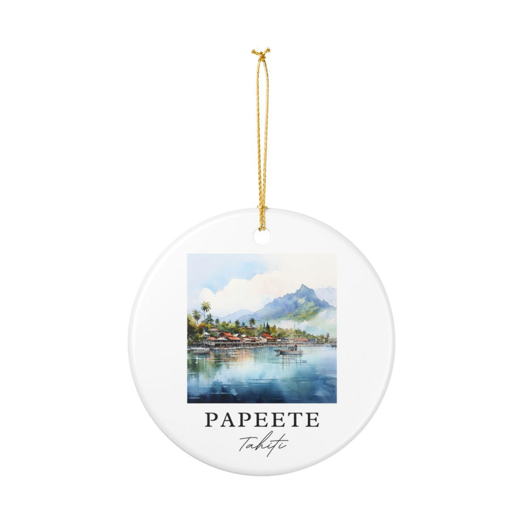 Papeete French Polynesia Ornament: Unique Papeete French Polynesia Souvenir, Papeete French Polynesia Xmas Decor, and Authentic Papeete French Polynesia Gift