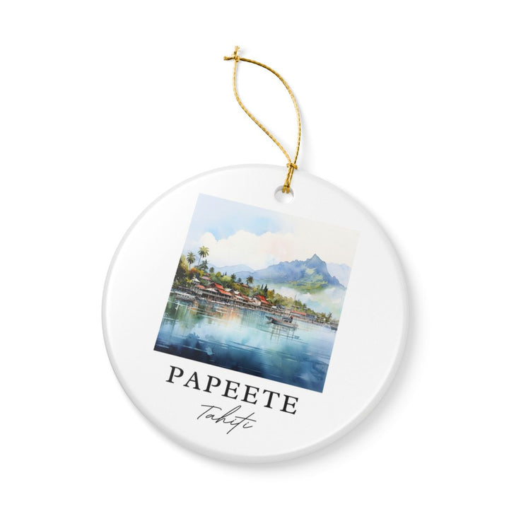Papeete French Polynesia Ornament: Unique Papeete French Polynesia Souvenir, Papeete French Polynesia Xmas Decor, and Authentic Papeete French Polynesia Gift