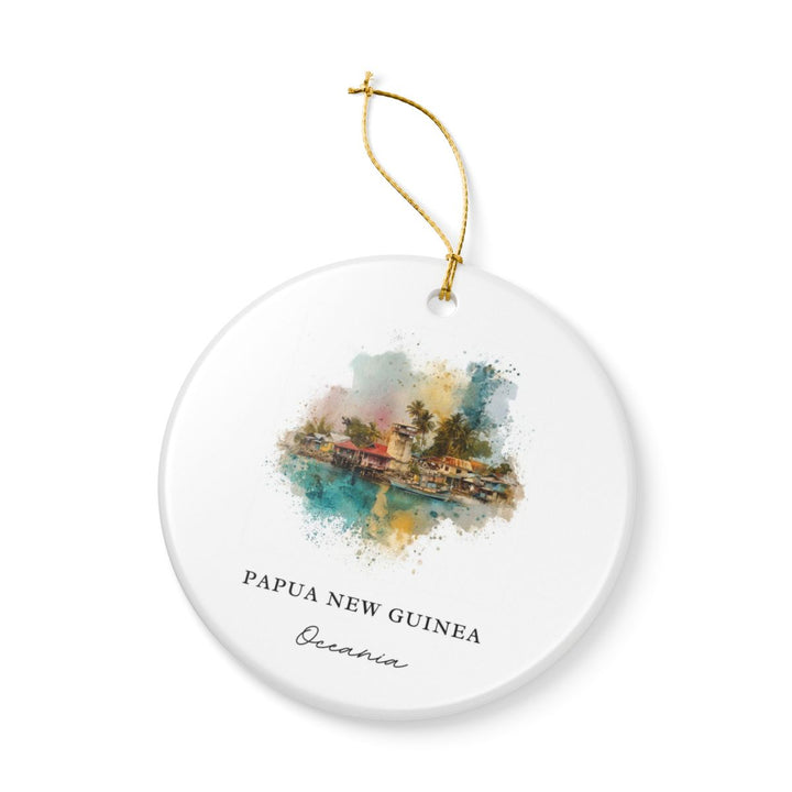 Papua New Guinea Ornament: Unique Papua New Guinea Souvenir, Papua New Guinea Xmas Decor, and Authentic Papua New Guinea Gift
