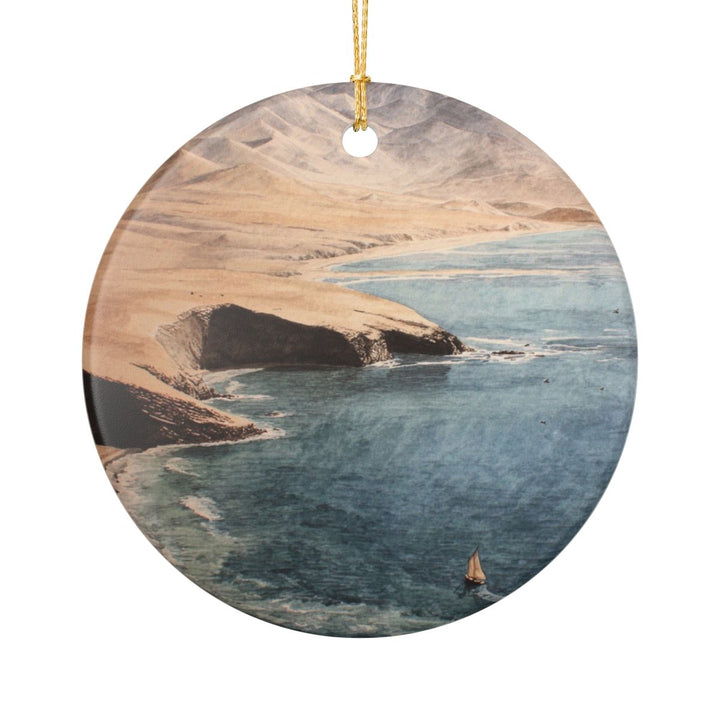 Paracas Peru Ornament: Unique Paracas Souvenir, Paracas Peru Xmas Decor, and Authentic Paracas Gift