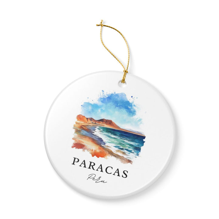 Paracas Peru Ornament: Unique Paracas Souvenir, Paracas Peru Xmas Decor, and Authentic Paracas Gift