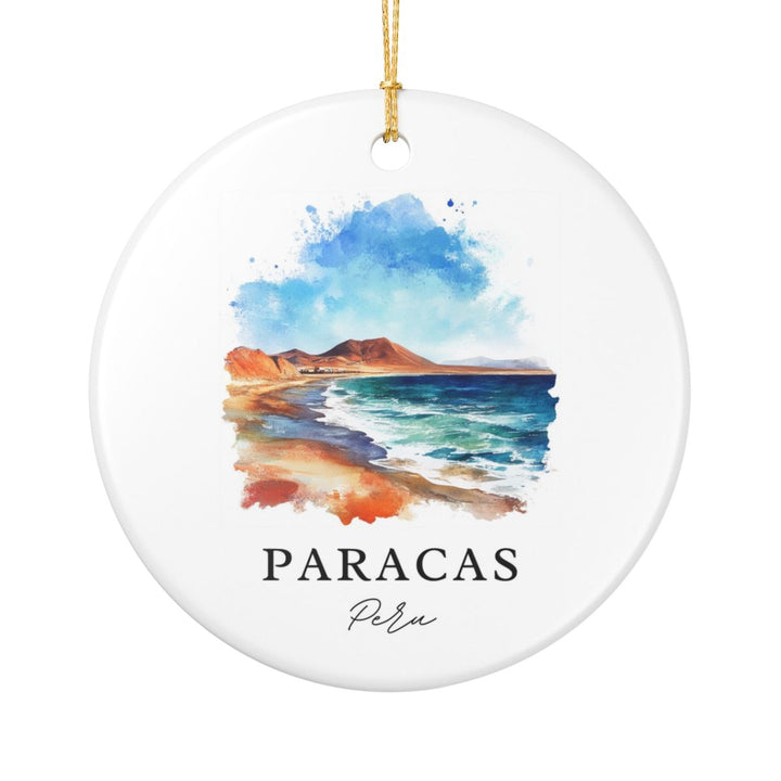 Paracas Peru Ornament: Unique Paracas Souvenir, Paracas Peru Xmas Decor, and Authentic Paracas Gift