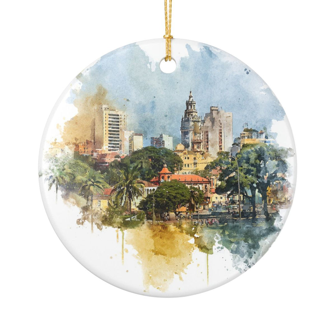 Paraguay South America Ornament: Unique Paraguay South Souvenir, Paraguay South USA Xmas Decor, and Authentic Paraguay South Gift