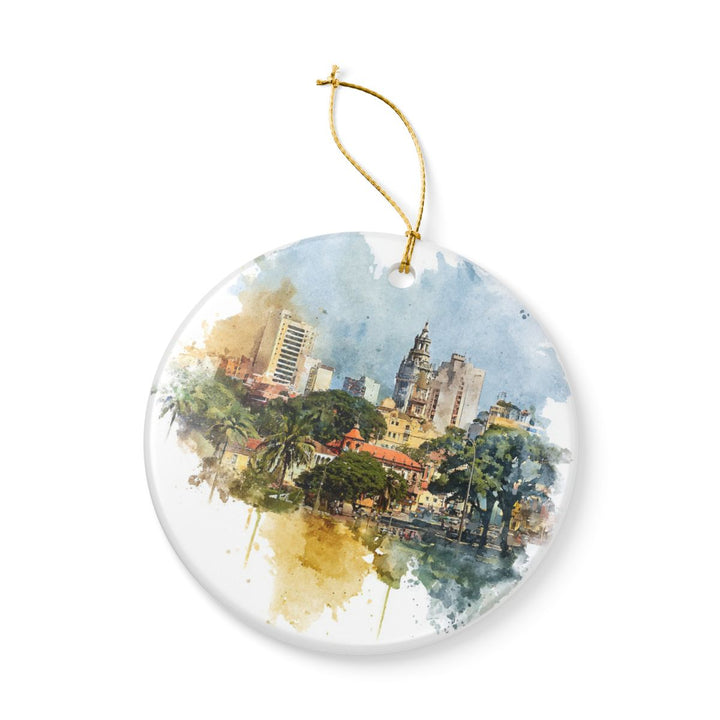 Paraguay South America Ornament: Unique Paraguay South Souvenir, Paraguay South USA Xmas Decor, and Authentic Paraguay South Gift