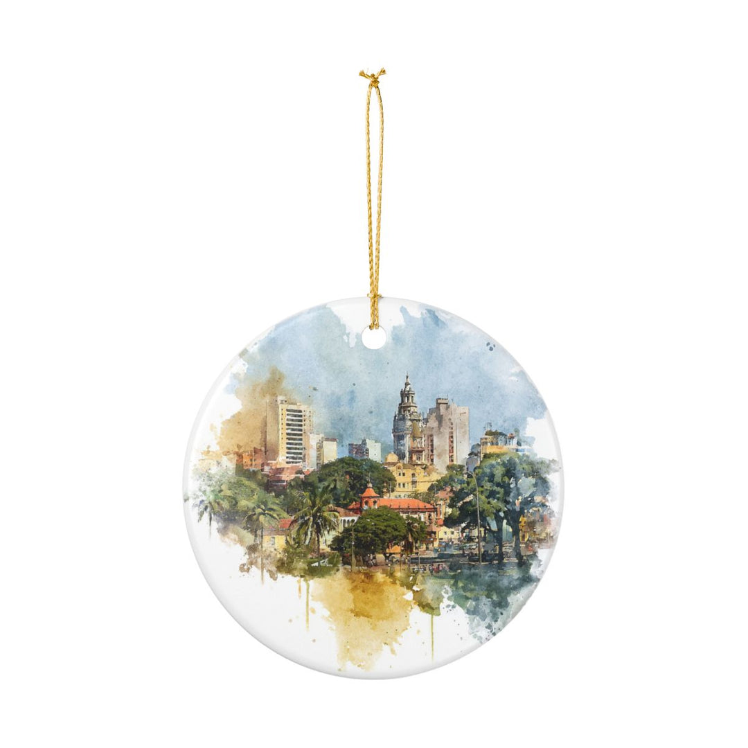 Paraguay South America Ornament: Unique Paraguay South Souvenir, Paraguay South USA Xmas Decor, and Authentic Paraguay South Gift