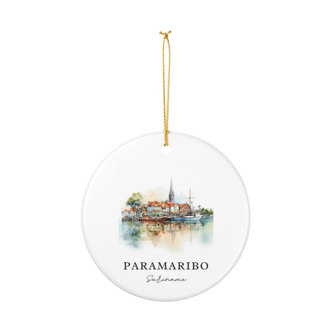 Paramaribo Ornament: Unique Paramaribo Souvenir, Paramaribo Xmas Decor, and Authentic Paramaribo Gift