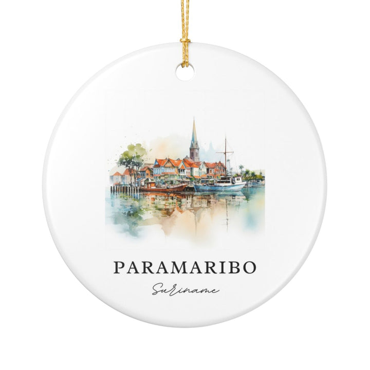 Paramaribo Ornament: Unique Paramaribo Souvenir, Paramaribo Xmas Decor, and Authentic Paramaribo Gift