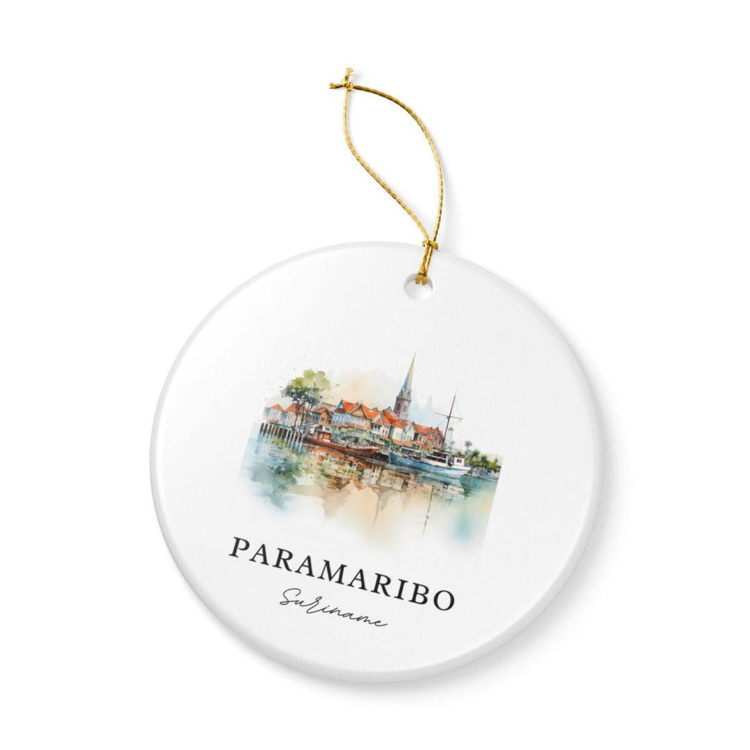 Paramaribo Ornament: Unique Paramaribo Souvenir, Paramaribo Xmas Decor, and Authentic Paramaribo Gift