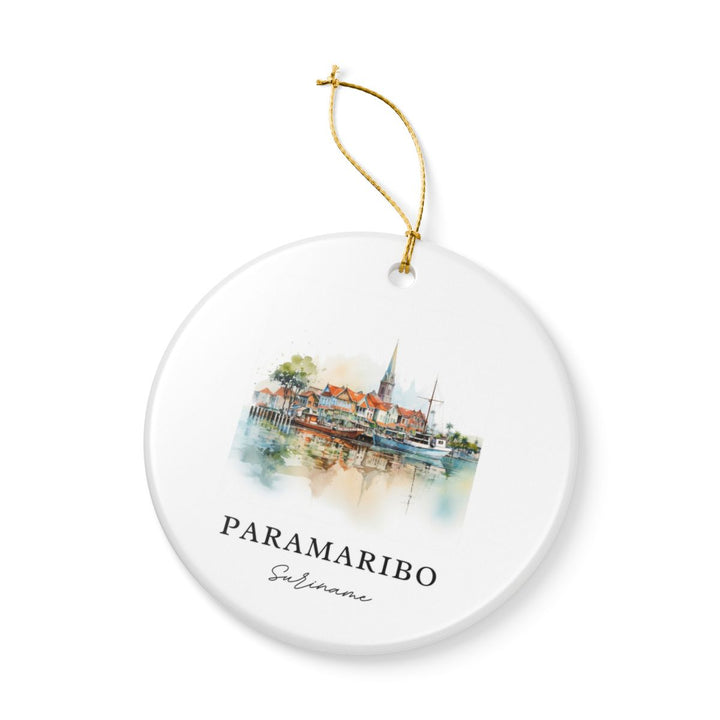 Paramaribo Ornament: Unique Paramaribo Souvenir, Paramaribo Xmas Decor, and Authentic Paramaribo Gift