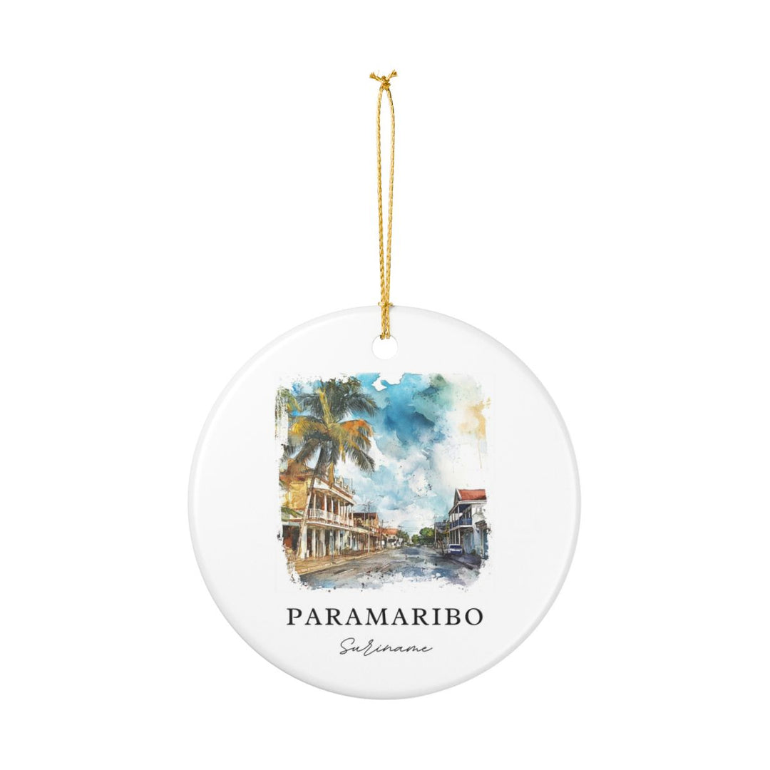 Paramaribo Ornament: Unique Paramaribo Souvenir, Paramaribo Xmas Decor, and Authentic Paramaribo Gift