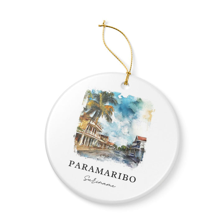 Paramaribo Ornament: Unique Paramaribo Souvenir, Paramaribo Xmas Decor, and Authentic Paramaribo Gift