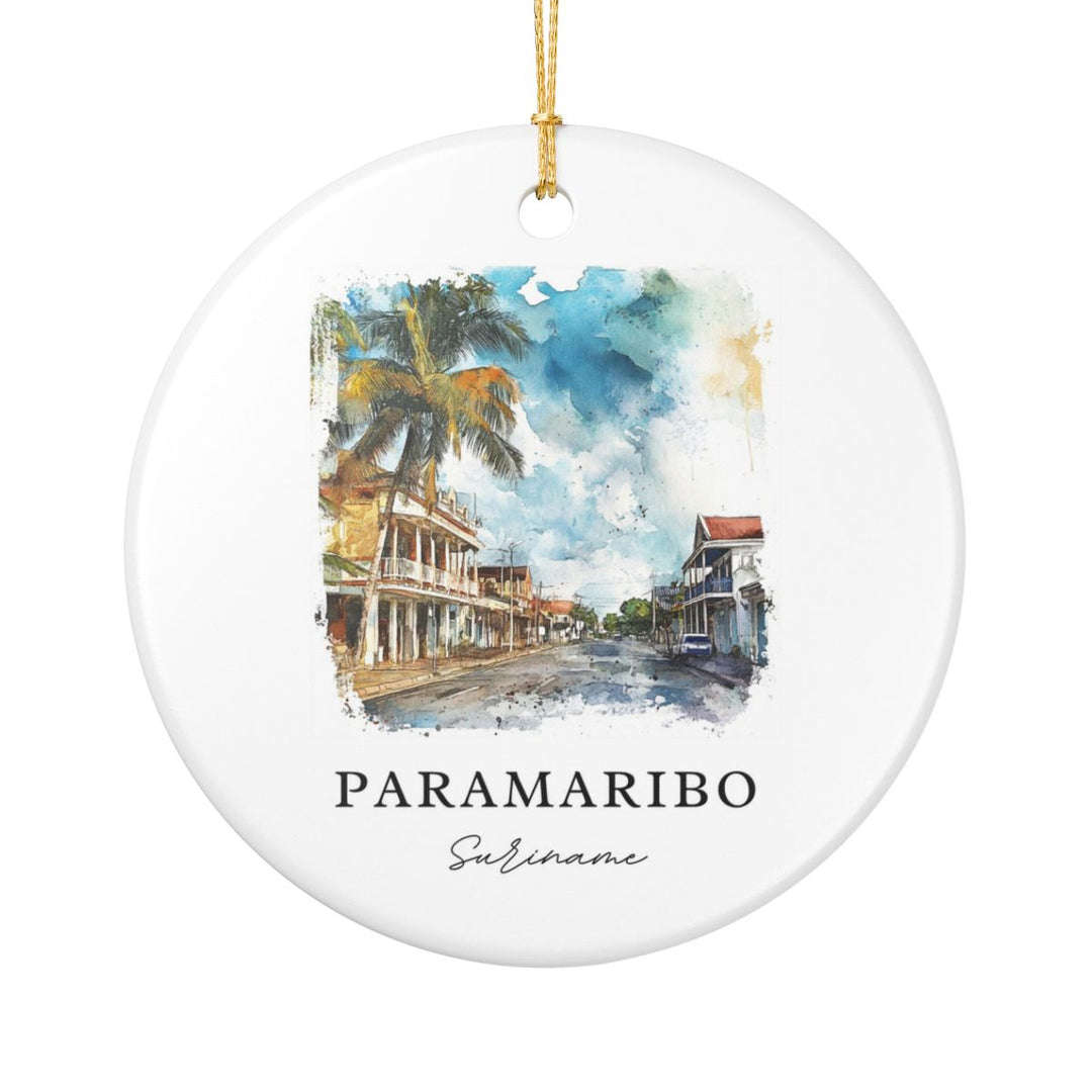 Paramaribo Ornament: Unique Paramaribo Souvenir, Paramaribo Xmas Decor, and Authentic Paramaribo Gift