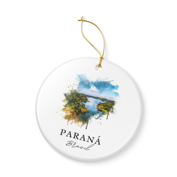 Parana Brazil Ornament: Unique Parana Brazil Souvenir, Parana Brazil Xmas Decor, and Authentic Parana Brazil Gift