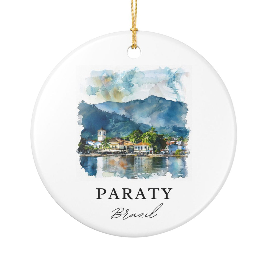 Paraty Brazil Ornament: Unique Paraty Brazil Souvenir, Paraty Brazil Xmas Decor, and Authentic Paraty Brazil Gift