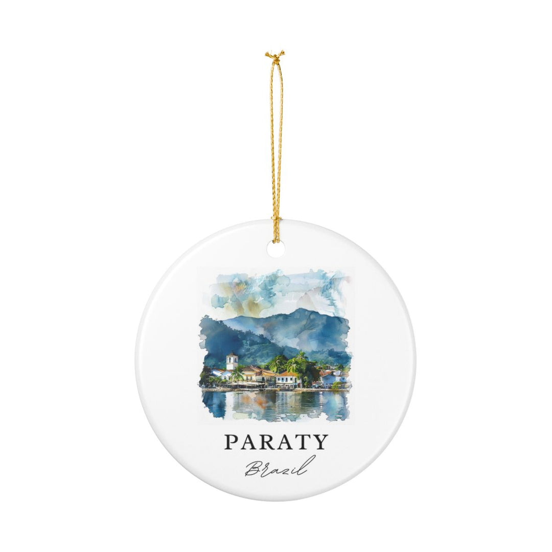 Paraty Brazil Ornament: Unique Paraty Brazil Souvenir, Paraty Brazil Xmas Decor, and Authentic Paraty Brazil Gift