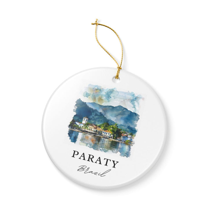 Paraty Brazil Ornament: Unique Paraty Brazil Souvenir, Paraty Brazil Xmas Decor, and Authentic Paraty Brazil Gift