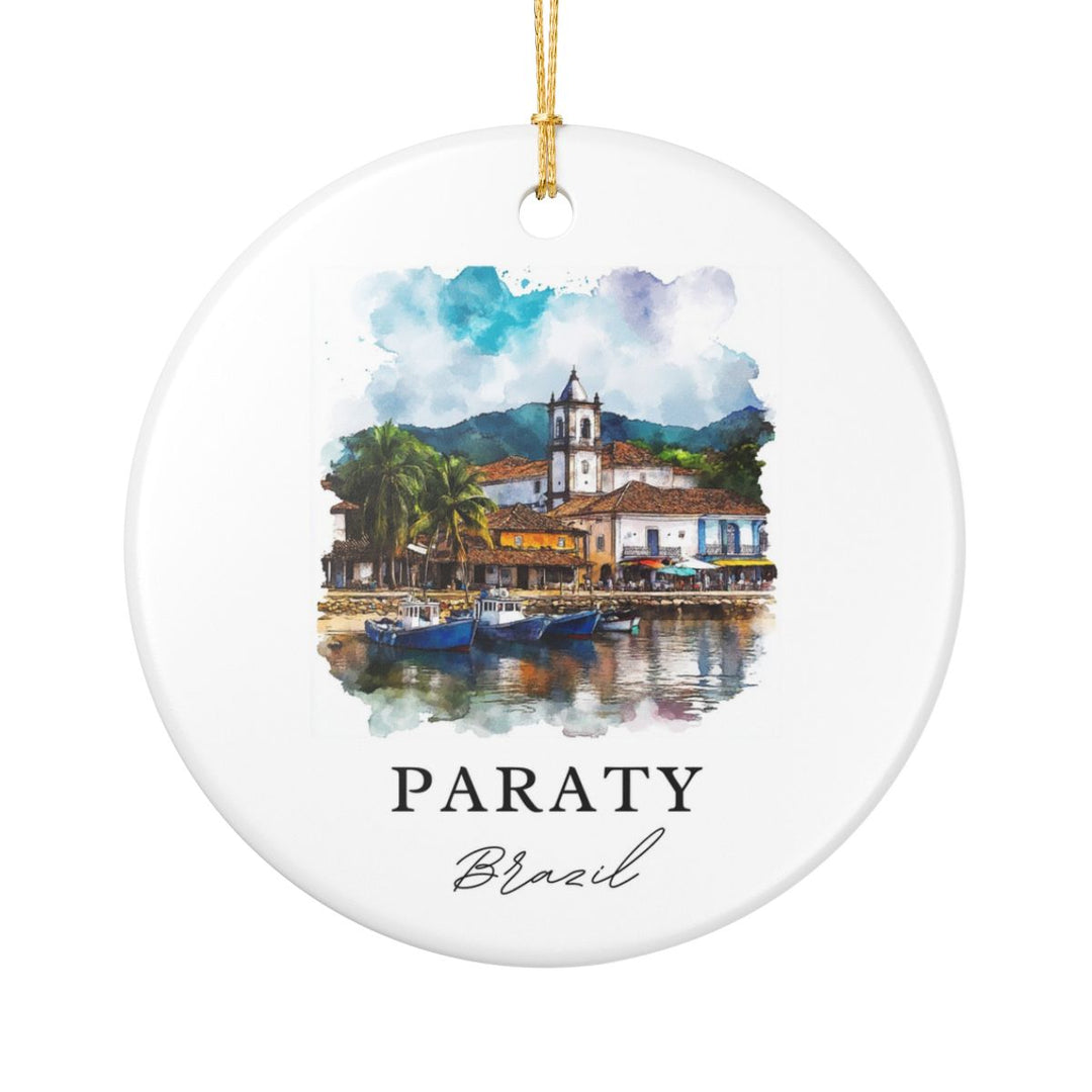 Paraty Brazil Ornament: Unique Paraty Brazil Souvenir, Paraty Brazil Xmas Decor, and Authentic Paraty Brazil Gift