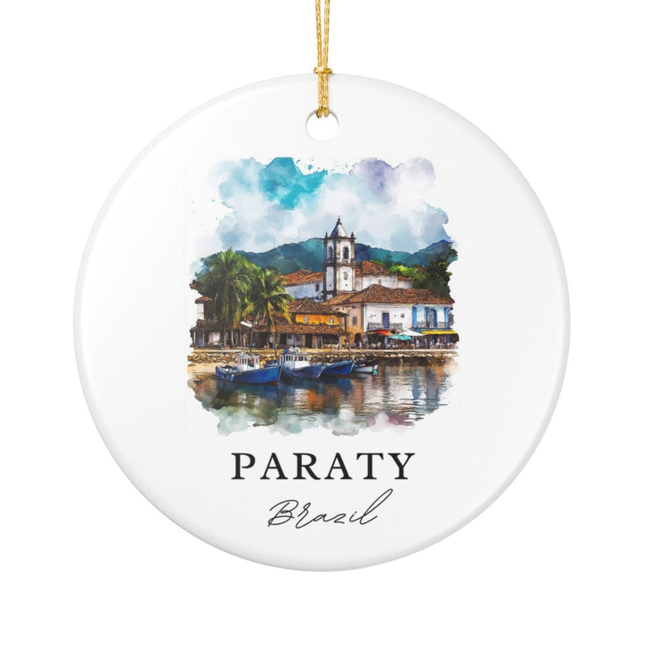 Paraty Brazil Ornament: Unique Paraty Brazil Souvenir, Paraty Brazil Xmas Decor, and Authentic Paraty Brazil Gift