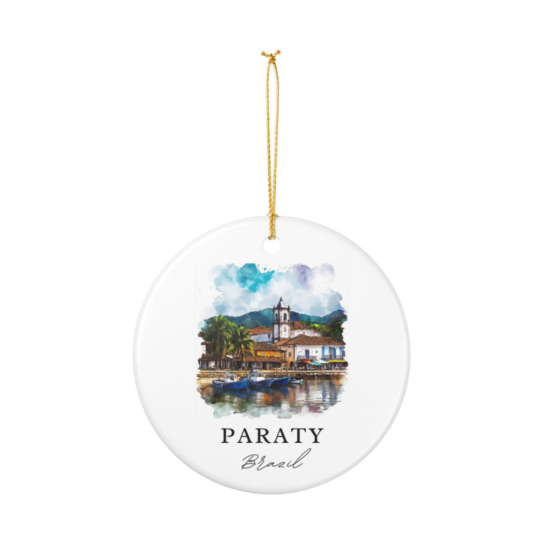 Paraty Brazil Ornament: Unique Paraty Brazil Souvenir, Paraty Brazil Xmas Decor, and Authentic Paraty Brazil Gift