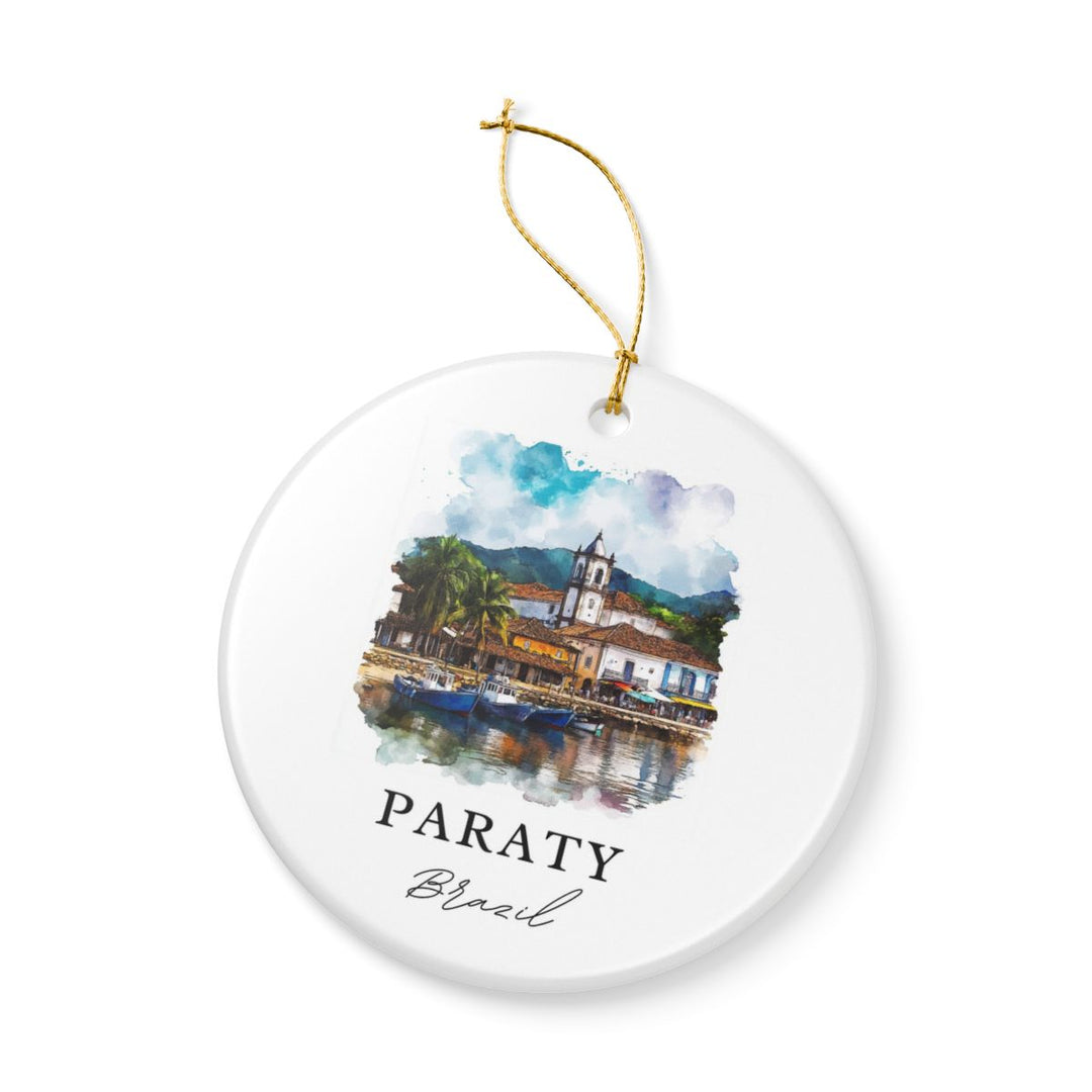 Paraty Brazil Ornament: Unique Paraty Brazil Souvenir, Paraty Brazil Xmas Decor, and Authentic Paraty Brazil Gift