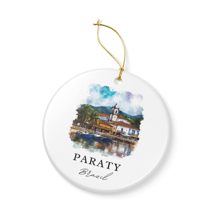 Paraty Brazil Ornament: Unique Paraty Brazil Souvenir, Paraty Brazil Xmas Decor, and Authentic Paraty Brazil Gift