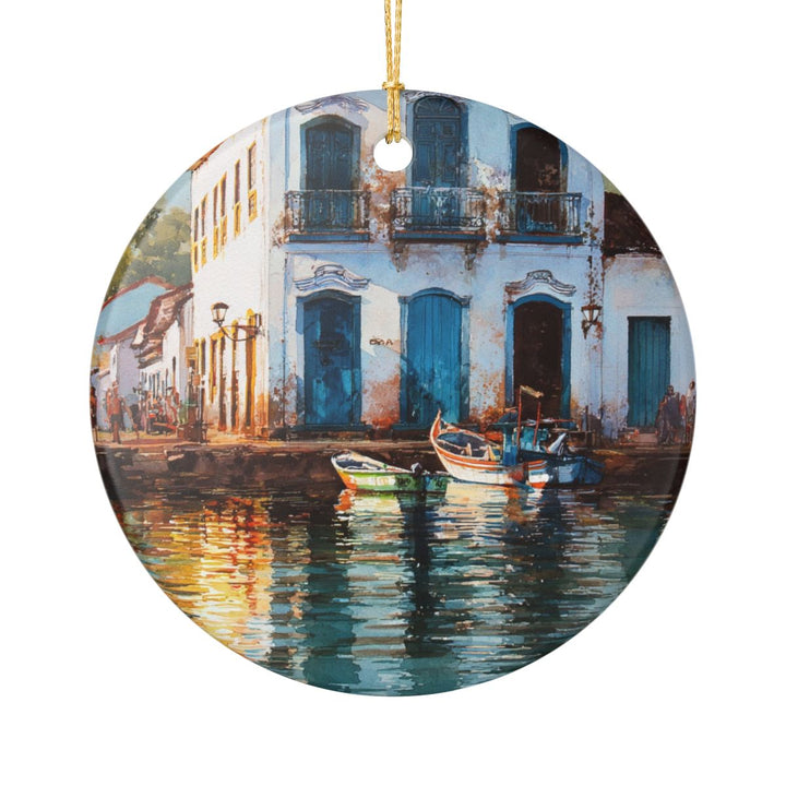 Paraty Brazil Ornament: Unique Paraty Brazil Souvenir, Paraty Brazil Xmas Decor, and Authentic Paraty Brazil Gift