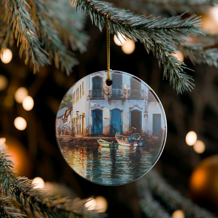 Paraty Brazil Ornament: Unique Paraty Brazil Souvenir, Paraty Brazil Xmas Decor, and Authentic Paraty Brazil Gift